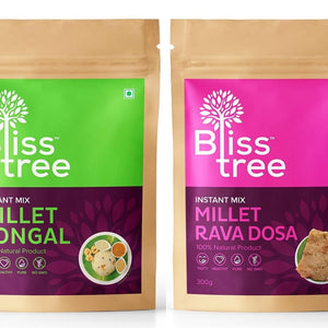 millet breakfast/dinner combo (rava dosa/pongal) (10 pack, 45 servings) - 3kg