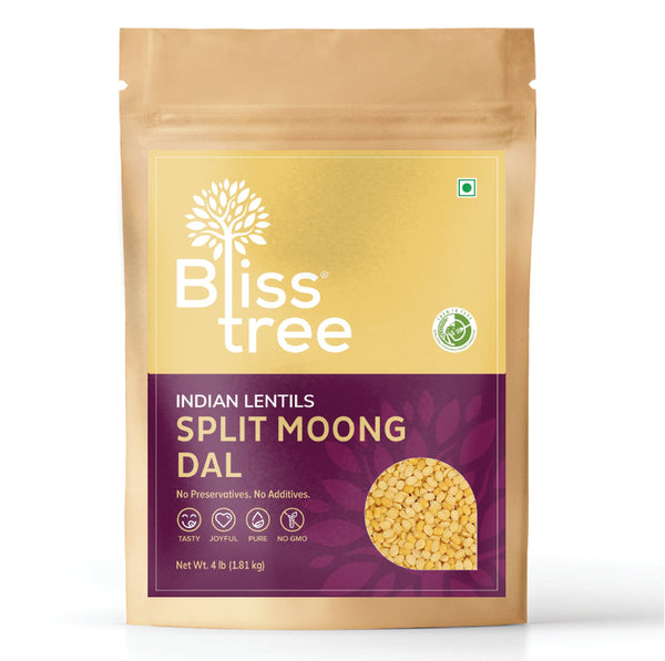 Split Moong Dal (Yellow) - 4lb - Bliss Tree IL