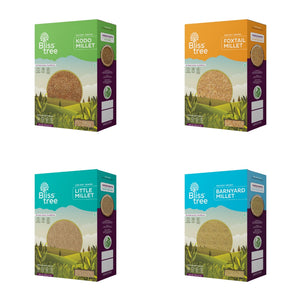 Unpolished Millets Combo (Kodo, Foxtail, Little & Barnyard) - 16lb