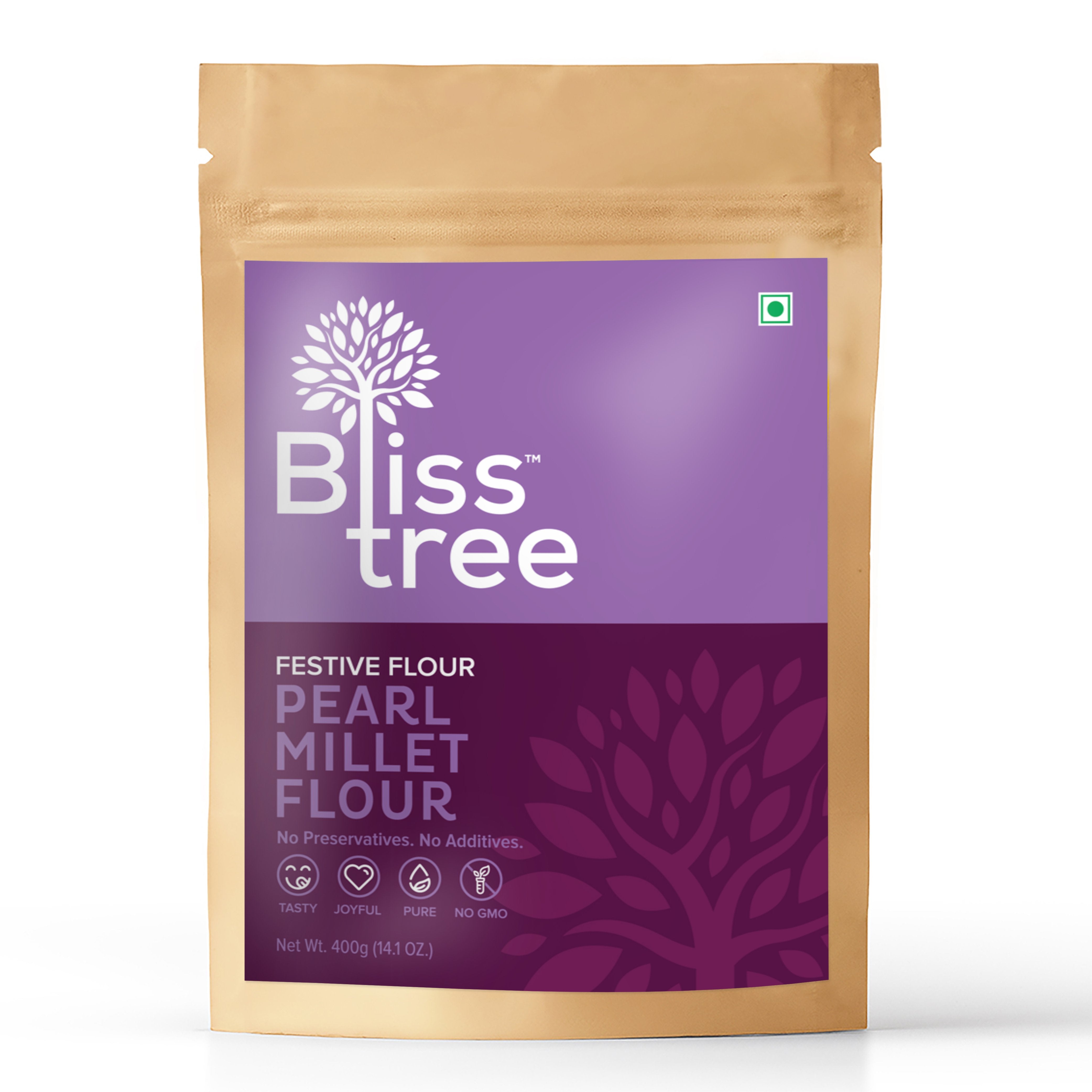 Pearl (Naattu Kambu) Millet Flour - 400g - Bliss Tree IL