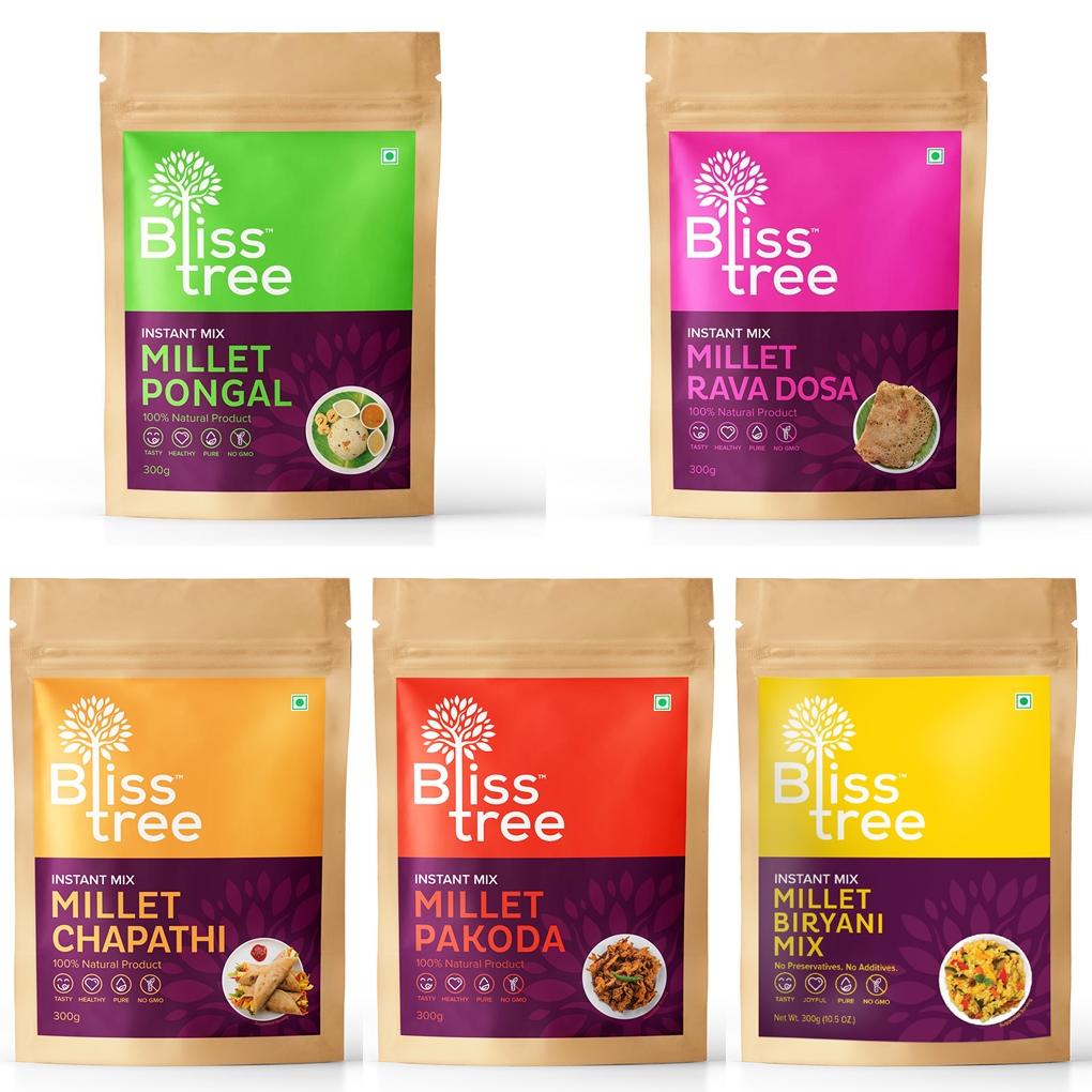 Millet Instant Mix Combo (10 pack, 42 servings) - Bliss Tree IL